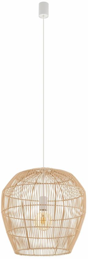 Lampa karināms Nowodvorski Haiti 11163, E27, 1 x 25 W, brūna krās. / balta krās., 43 x 48 cm