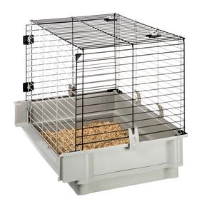  Клеткa для грызунов Ferplast Krolik Extension, 42 см x 60 см x 50 см, серый цв.