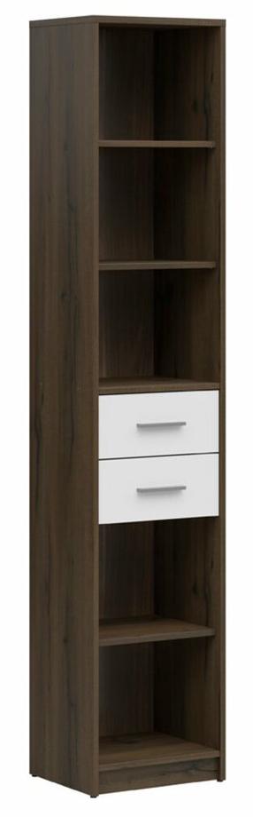 Lentyna Nepo Plus, ruda/balta, 34 cm x 40 cm x 197 cm