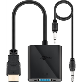 Adapteris Acc ACC HDMI to VGA HDMI male, VGA female, melna krās.