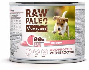 Влажный корм для собак Raw Paleo Vet Expert Duoprotein, свинина, 0.200 кг