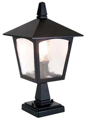 Vabalt seisev välisvalgusti Elstead Lighting York, 60W, E27, IP23, must v., 18.5 cm x 31.5 cm