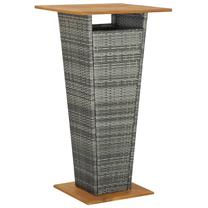 Baro stalas VLX, ruda sp./pilka sp., 60 cm x 60 cm x 110 cm