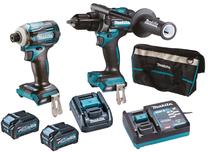 Akumuliatorinis suktuvas-gręžtuvas su akumuliatoriumi Makita DK0114G201, 40 V, 4 Ah