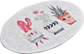 Vannas istabas paklājs Foutastic Happy Cactus 359CHL4355, daudzkrāsaina, 120 cm x 80 cm