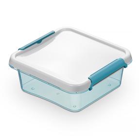 Maisto dėžučių rinkinys Orplast Arctic Line, 0.6 l, 15 cm x 15 cm, mėlyna sp., 3 vnt.
