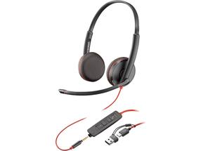 Laidinės ausinės HP Poly Blackwire 3225, juoda sp.
