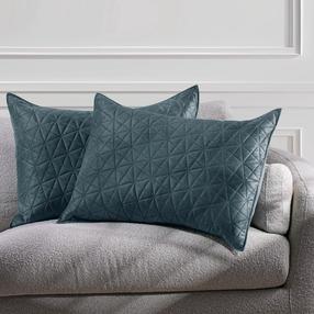 Dekoratyvinės pagalvėlės užvalkalas Restilo Laila, grafito, 50 cm x 70 cm, 2 vnt.