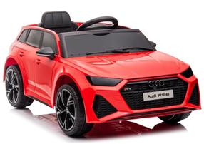 Bērnu elektroauto Lean Cars Audi RS6 BRD-2118, sarkana krās.