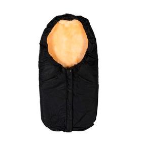 Talvine magamiskott beebile BabyTrold Lambskin 15-36S, must v., 100 cm x 50 cm