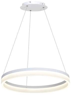 Valgusti rippuv Milagro Ring ML405, LED, 1 x 24 W, valge v. / valge v.