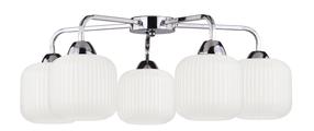 Светильник потолочный Candellux Lighting Cromado 98-49575, E27, 5 x 60 Вт, белый цв. / хромовый цв.