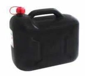 Kanna degvielai, plastmasa, 20 l, melns krās.