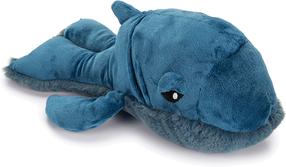 Rotaļlieta sunim, plīša manta Beeztees Whale Ivan 619132, 34 cm, zila krās.