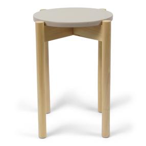 Taburete Domoletti Vulcano 53000011791, bēša krās., 36 cm x 36 cm x 45 cm