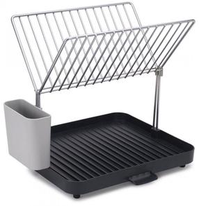 Trauku žāvētājs Joseph Joseph Y-Rack™ 2-tier Dish Rack, 28.5 cm x 30.3 cm x 35.8 cm, plastmasa/nerūsējošais tērauds, pelēka krās.
