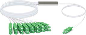 Кабель Ubiquiti 1x SC-APC - 4x SC-APC SC-APC, 16 x SC-APC, 1.5 м, белый цв./зеленый цв.