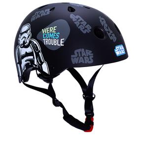 Ķivere velobraukšanai bērniem Seven Star Wars, melna krās., M/L