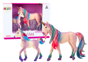 Figūrėlių rinkinys, vienaragis Lean Toys Dream World, 2 vnt., violetinė sp.