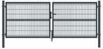 Vartai segmentiniu užpildu Garden Center RAL7016, 400 cm x 153 cm, pilka sp.