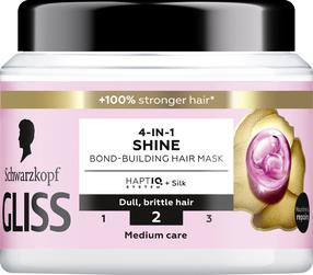 Matu maska Schwarzkopf Gliss Liquid Silk 4in1, 400 ml