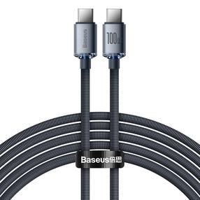 Vads Baseus Crystal Shine Series, USB-C, 200 cm, melna krās., 100 W