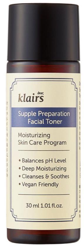 Тоник для лица Dear, Klairs Supple Preparation, 30 мл