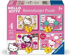 Пазл 4in1 Ravensburger Hello Kitty Dream Big, Sparkle More, 14 см x 19 см, 72 шт., многоцветный