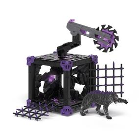 Rotaļlietu figūriņa, ar piederumiem Schleich Eldrador Creatures BattleCave Shadow Tiger, melna krās./violeta krās.