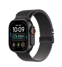 Išmanusis laikrodis Apple Watch Ultra 4 GPS + Cellular 49mm MJAV4ET/A, black titanium korpusas su black titanium milanese loop dirželiu - M