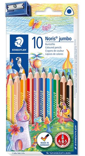 Цветные карандаши Staedtler Noris Jumbo, 10 шт.