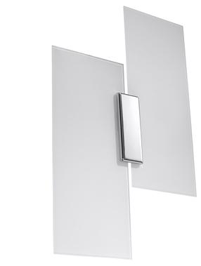 Светильник настенный Sollux Fabiano 5902622426969, E27, 2 x 60 Вт, хромовый цв. / белый цв.