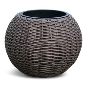 Gėlių vazonas Domoletti 53000011101, plastikinis, Ø 56 cm, ruda sp.