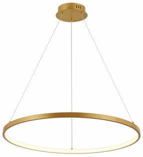 Lampa griesti CristalRecord Tiamis 93-220-60-106, LED, 3000 °K, 1 x 52 W, zelta krās. / zelta krās.