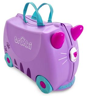 Laste kohver Trunki Cassie Cat, violetne v., 18 l, 21 x 46 x 31 cm