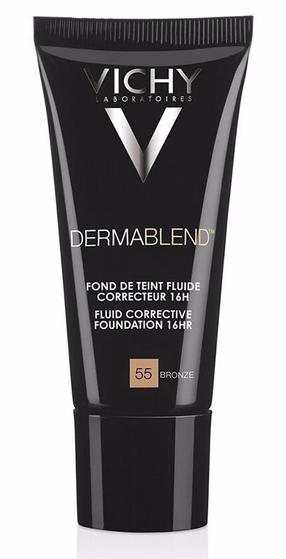 Skystas makiažo pagrindas Vichy Dermablend Fluid Corrective 16h, SPF 35, bronzos sp., 55, 30 ml