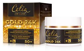 Ночные крем для лица Celia Gold 24k, 50 мл, 50+