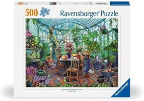 Dėlionė Ravensburger Morning In The Greenhouse, 36 cm x 49 cm, 500 vnt., įvairių spalvų
