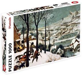 Puzle Piatnik Bruegel Hunters in the snow, 1000 gab.