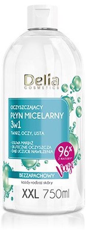 Micelinis vanduo Delia Cosmetics 3in1 XXL, 750 ml