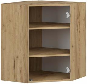 Karkasas, viršutinei kampinei spintelei Vento GN-60/72, 30 cm x 60 cm, 72 cm, craft oak sp.
