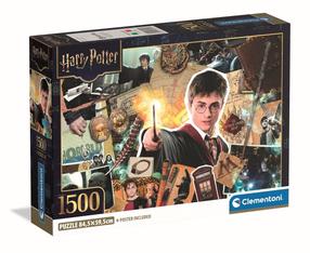 Dėlionė Clementoni Compact Harry Potter 31745, 59.2 cm x 84.3 cm, 1500 vnt., įvairių spalvų