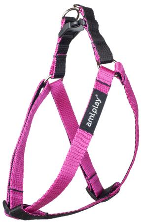 Petnešos šunims Amiplay Twist, rožinė sp., 400 - 750 mm x 20 mm, 40-75