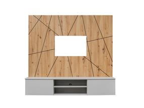 Sekcija ASM Xari G2, pelēka krās./artisan oak krās., 160 cm x 35 cm x 148 cm