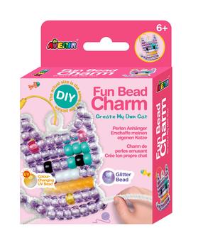 Набор бусин для изготовления украшений, кошка Avenir Fun Bead Charm Create My Own, многоцветный