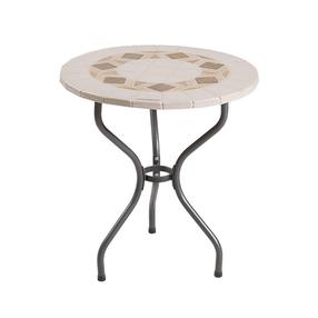 Dārza galds Patio Roma, antracīta krās./pelēka krās./brūna krās., 70 cm x 70 cm x 72 cm