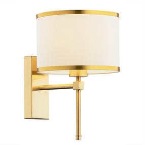 Lampa sienas Argon Abbano 8033, E27, 1 x 15 W, zelta krās./balta krās. / zelta krās., 20 x 14 cm