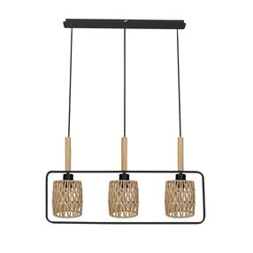 Valgusti rippuv Candellux Lighting Crown, E27, 3 x 40 W, pruun v./must v. / must v., 12 x 24 cm