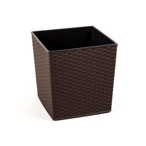 Puķu pods Lamela 596-83, plastmasa, Ø 30 cm, brūna krās.