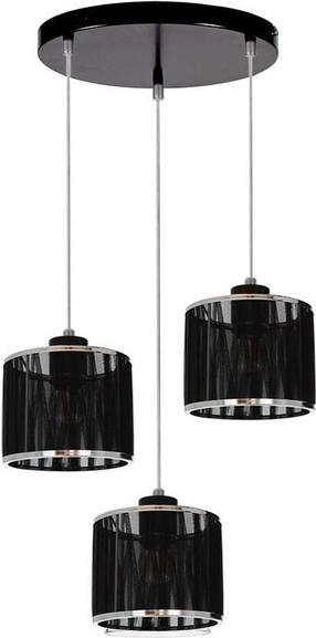Valgusti rippuv Anina, E14, 3 x 25 W, must v. / must v.